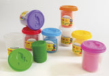 Eberhard faber kinderklei - 4x in beker - 140 gram - oranje-roze-groen-paars - ef-572510 - afbeelding 2