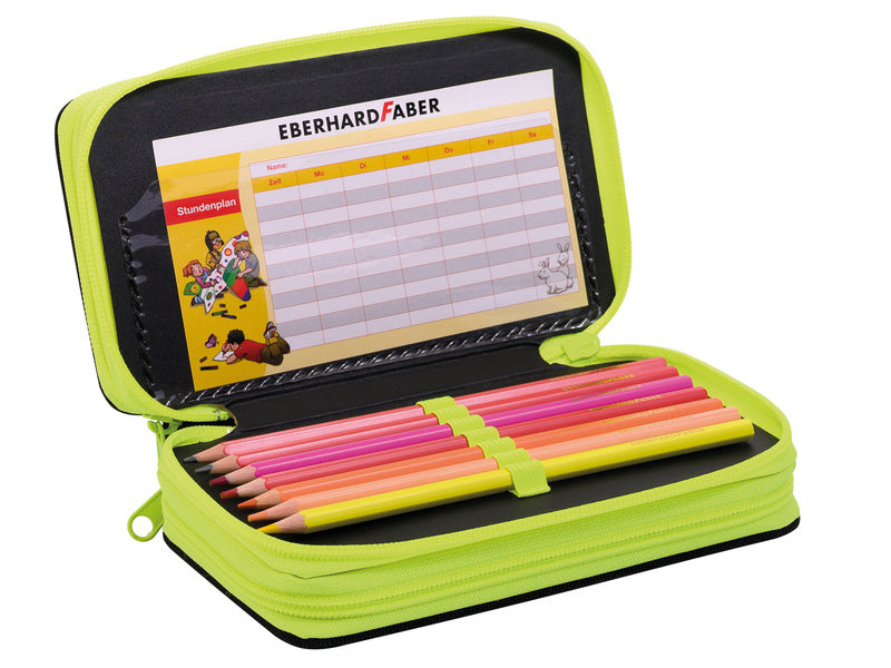 Eberhard faber etui - gevuld - 36 delig - 3 laags - race auto - ef-577571