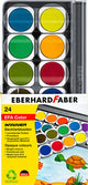 Eberhard faber verfdoos - winner - 24 kleuren - inclusief mengpalet - ef-578324