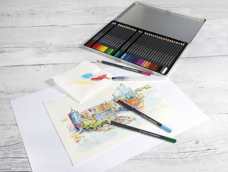 Eberhard faber ef-579925 waterpenseel set 3 maten s, m, l