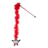 Rosewood kattenhengel gestreepte pinguin met veer