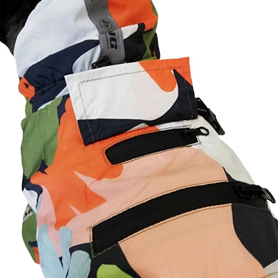 Croci Regenjas hiking go harlequin groen grijs oranje wit