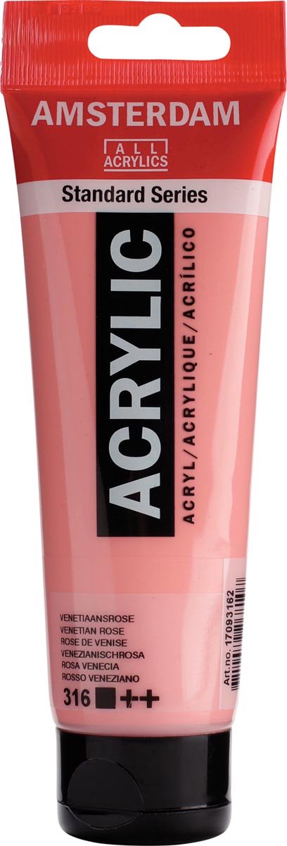 Amsterdam standard series acrylverf tube 120 ml venetiaansroze 316
