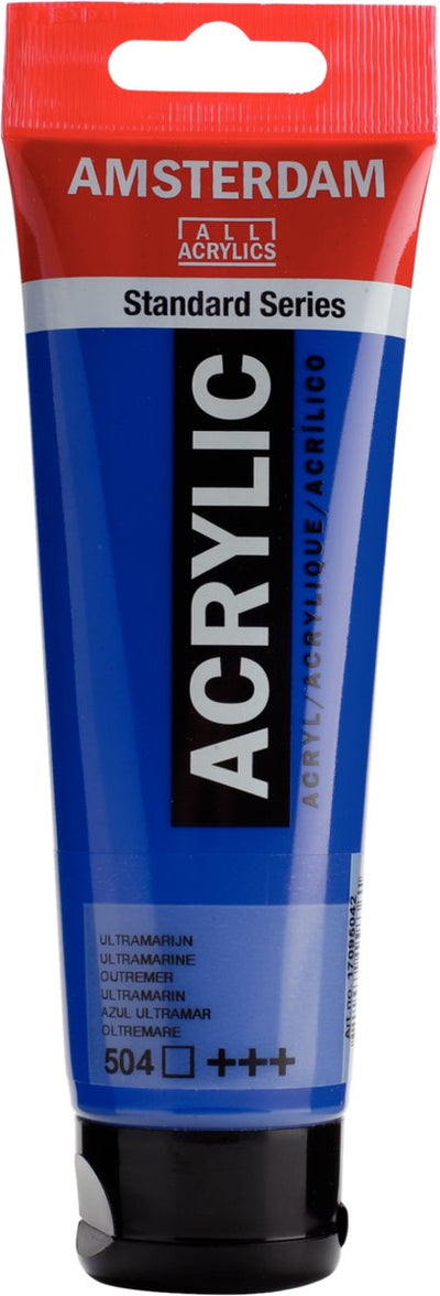 Amsterdam standard series acrylverf tube 120 ml ultramarijn 504