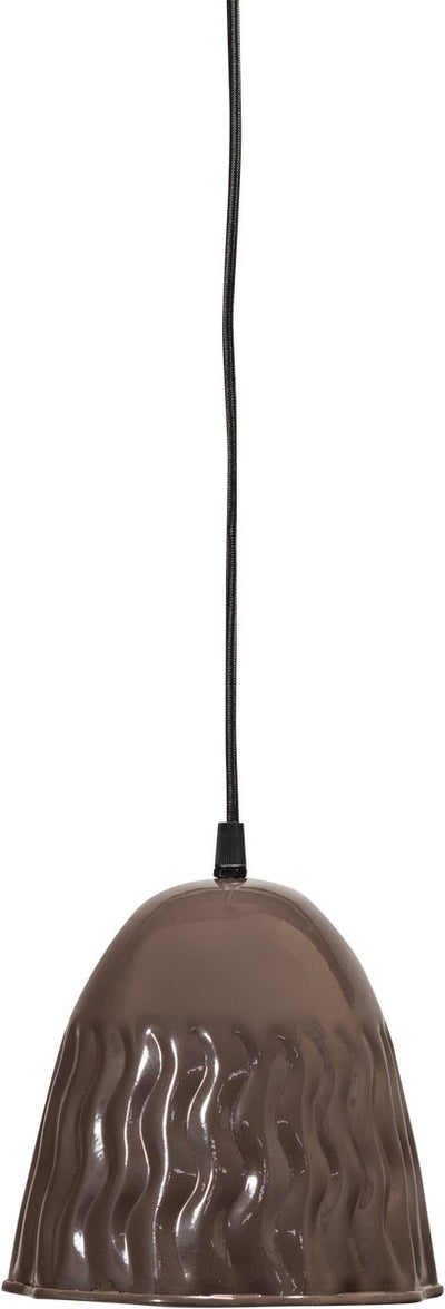 Woood arleso hanglamp - metaal - donkerbruin - 18x19x19