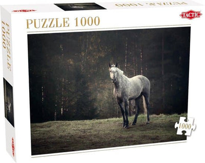 puzzel paard aan een bosrand 1000 stukjes