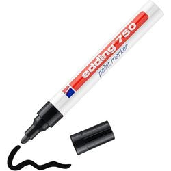 Lakmarker edding 750 4-750 001 ultra 2-4mm zwart rond permanent geurloos