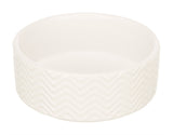 Trixie voerbak drinkbak wave keramiek wit - afbeelding 1