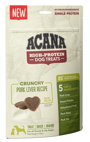 Acana High protein dog treat pork