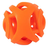 Chuckit! breathe right fetch ball - hondenspeelgoed - hondenbal - drijvend - medium - ø6 cm - oranje - 2 stuks - afbeelding 3