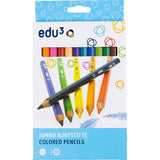 Https: www.cchobby.nl edu-jumbo-kleurpotloden-dikte-10-mm-vulling-5-mm-diverse-kleuren-12-stuk-1-doos - afbeelding 2