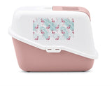 Savic Kattenbak nestor impression flamingo roze wit - afbeelding 3