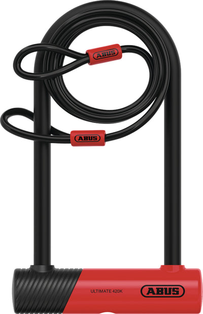 Abus ultimate 420k 170hb230 u-lock incl. cobra loop cable and ush bracket