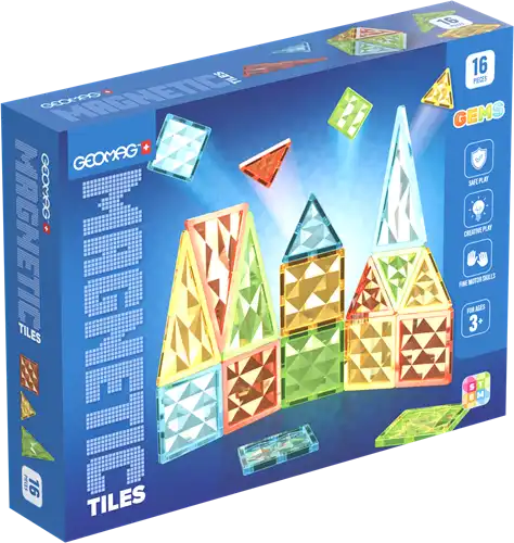 Geomag magnetic tiles gems 16