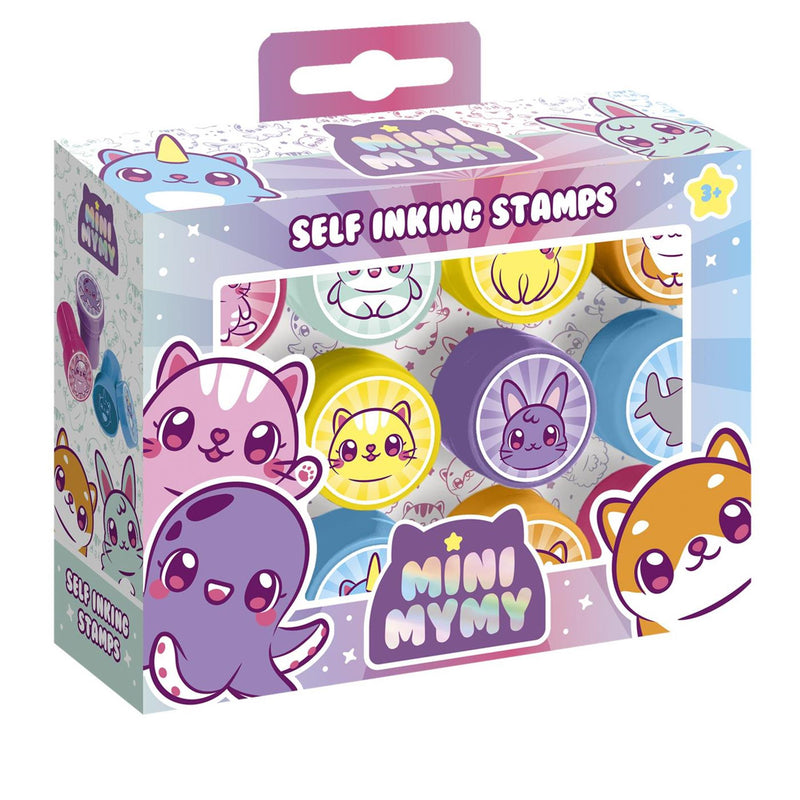 Mini mymy zelfinktende stempels 12st