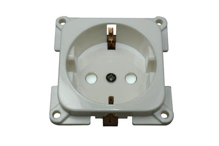 C-line wandcontactdoos camper en caravan 230 volt wit