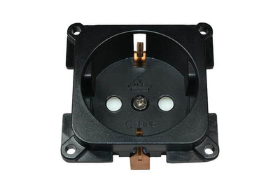 C-line wandcontactdoos camper en caravan 230 volt zwart - verpakt