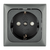 C-line wandcontactdoos camper en caravan 230 volt antraciet