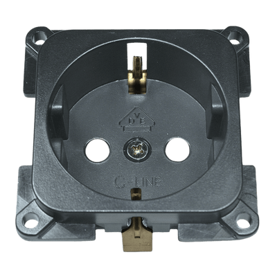 C-line wandcontactdoos camper en caravan 230 volt antraciet - verpakt