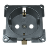 C-line wandcontactdoos camper en caravan 230 volt antraciet