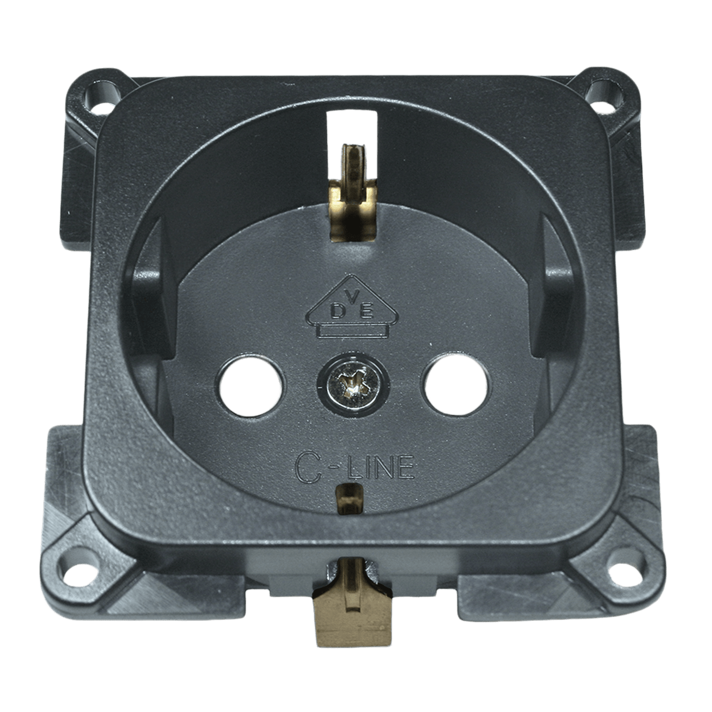 C-line wandcontactdoos camper en caravan 230 volt antraciet