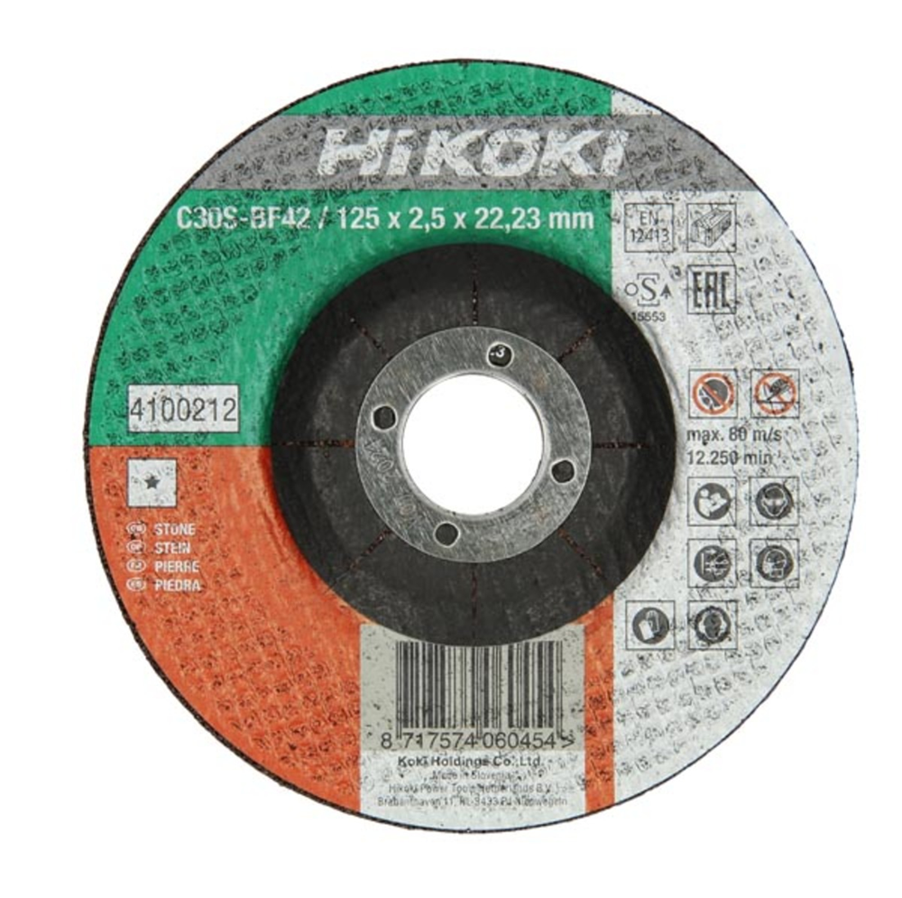 Hikoki accessoires doorslijpschijf voor steen 230x3,0 vlak 4100219