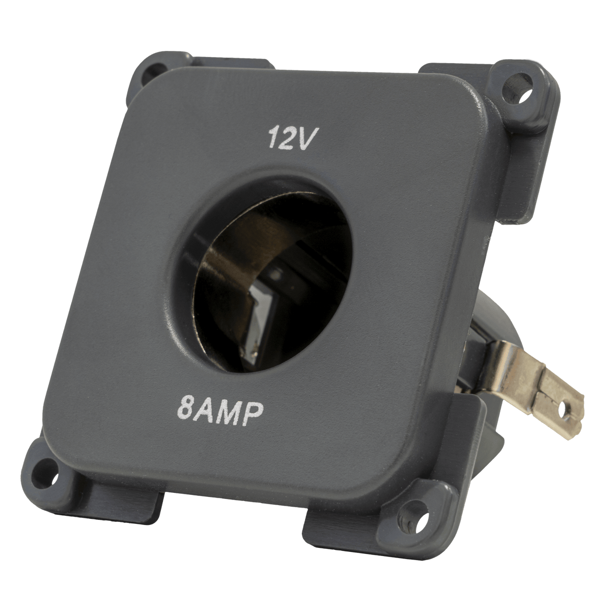 C-line 12 volt stopcontact camper en caravan antraciet - verpakt