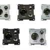C-line 12 volt contactdoos met antenne en satelliet aansluiting grijs