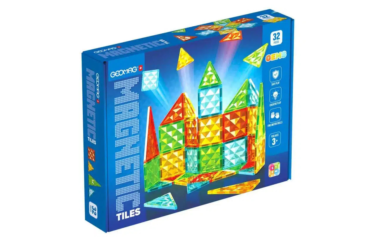 magnetic tiles gems 32 delig