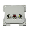 C-line video en audio contactdoos wit
