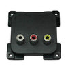 C-line video en audio contactdoos zwart