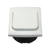 C-line schakelaar met opal afdekraam wit