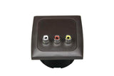 C-line video en audio contactdoos met opal afdekraam bruin - zonder verkoopverpakking - afbeelding 1