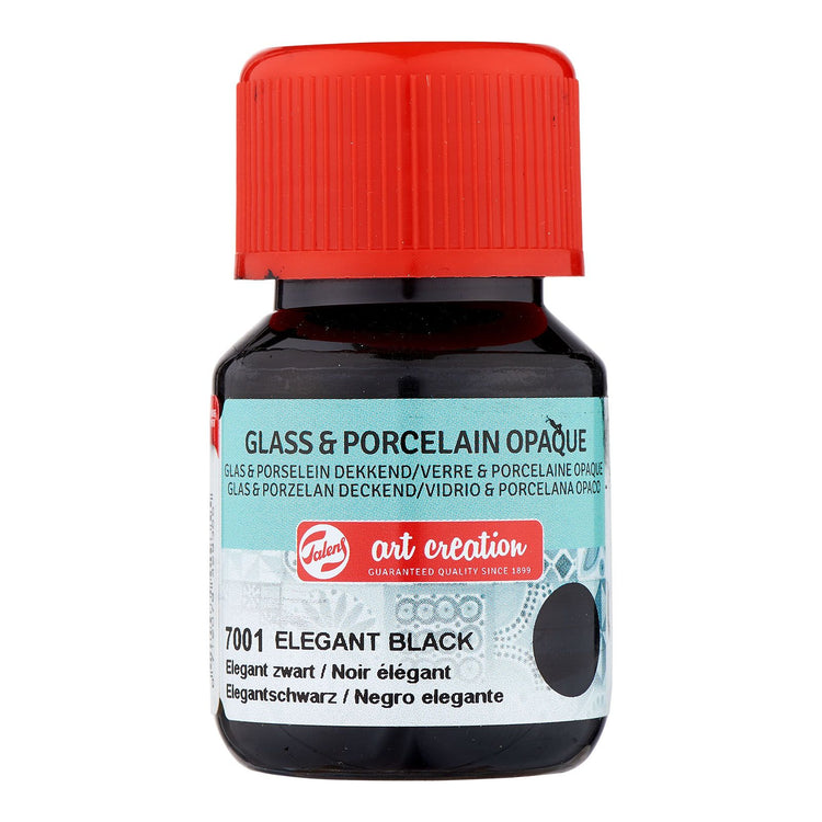 Talens art creation • glas porselein dekkend 30ml elegant zwart