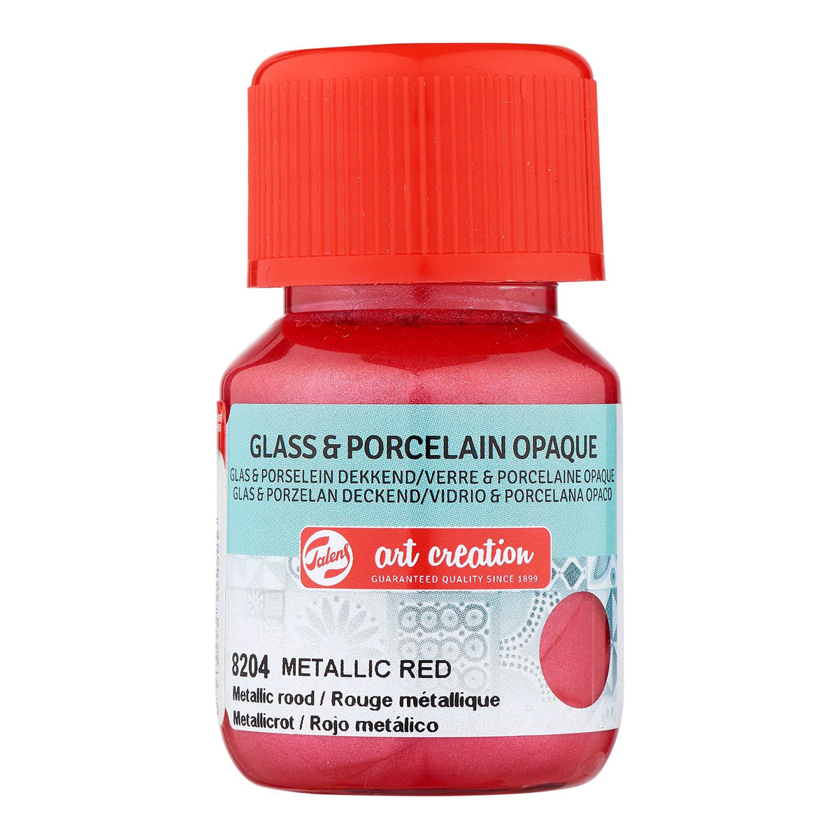 Talens art creation • glas porselein dekkend 30ml metallic rood