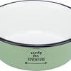 Trixie voerbak drinkbak emaille rvs groen