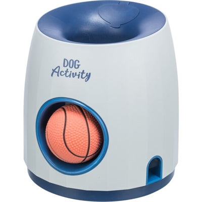 Trixie Dog activity strategiespel ball treat wit blauw