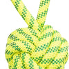 Trixie aquatoy touw met bal drijvend polyester geel groen