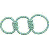 Trixie aquatoy touw trekspeeltje ringen polyester geel groen