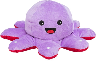 Trixie Octopus omkeerbaar pluche rood paars