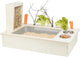 Trixie voederstation met voerbak waterbak hooiruif hout naturel