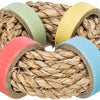 Trixie zeegras ring met papieren ringen naturel