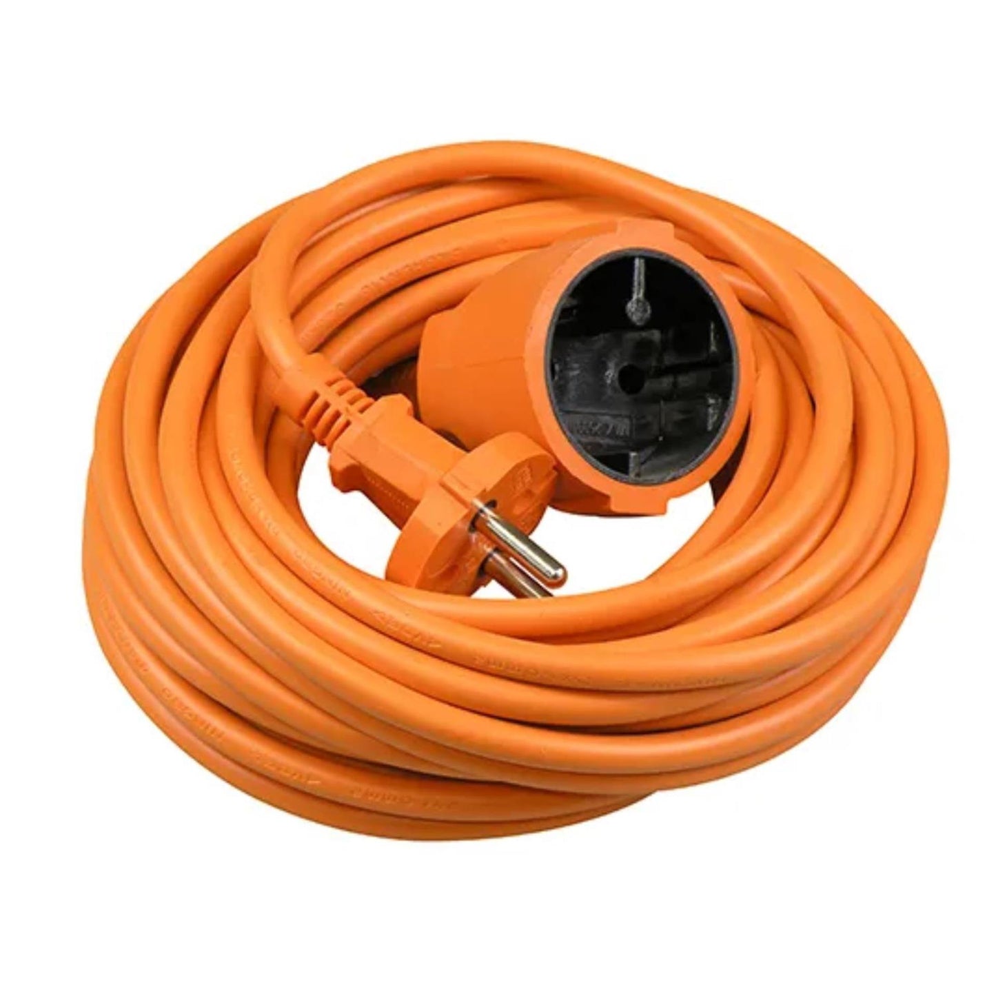 Verlengsnoer 10m oranje ongeaard max 3500w 2x1,5mm