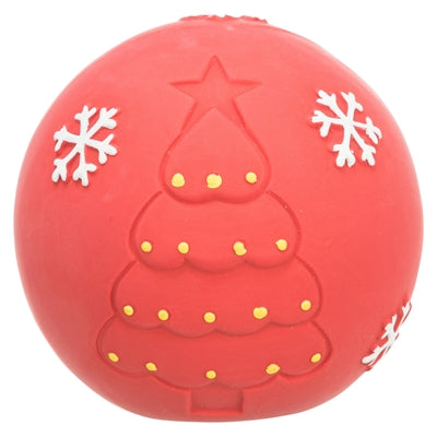 Trixie Xmas bal latex rood