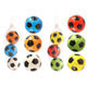 Foam voetballetjes 3 stuks in net ø6cm