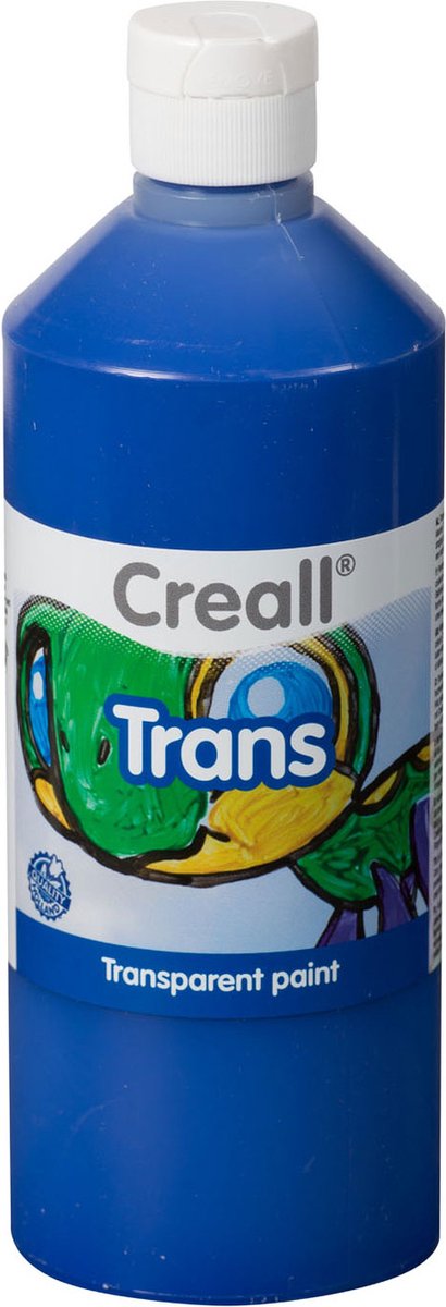 Creall raamverf trans blauw 500ml | 1 fles