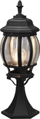 Trio elvo - paalverlichting - zwart mat - excl. 1x e27 4 w - afstandsbediening - geintegreerde dimmer - rgb-kleurenwisselaar - traploos instelbare lichtkleur - nachtlampje - geheugenfunctie - indirecte verlichting - buitenverlichting - ip44