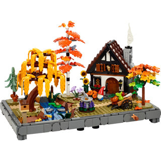 Lego icons herfsttuin met cottage herfstdecoratie - bouwpakket voor volwassenen - 11372