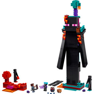 Lego minecraft 2in1 de enderman toren speelgoed voor kinderen - 21279