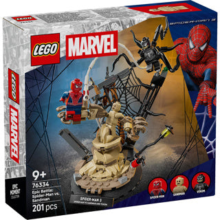 Lego marvel - ultieme strijd: spider-man vs. sandman constructiespeelgoed (76334)